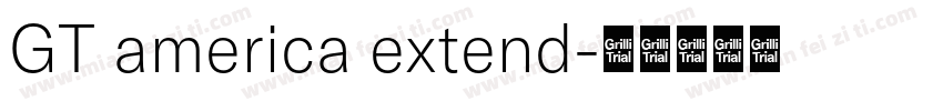 GT america extend字体转换